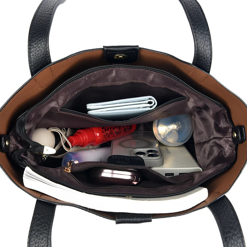 Women PU Leather Handbags Ladies Large Tote Bag Female Square Shoulder Bags Bolsas Femininas Sac New Fashion Crossbody Bags Sac