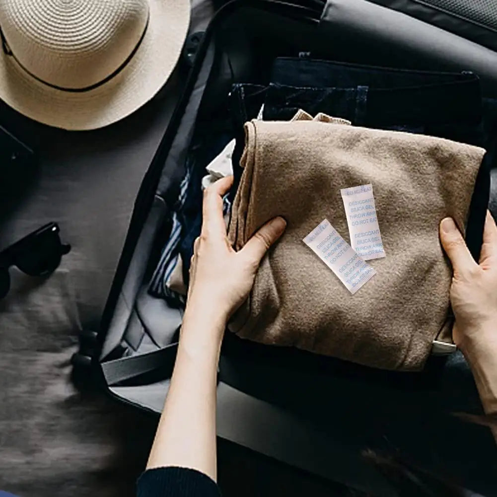 100-1000PCS 0.5g Non-Toxic Silica Gel Sachets Desiccant Drying Damp Kitchen Room Moisture Dehumidifier Absorber Bag Reusable