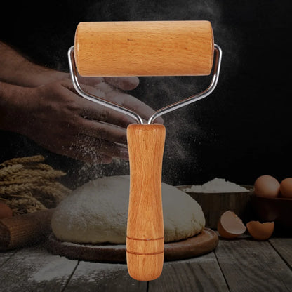 Wooden Pastry Dough Roller Easy To Use Smooth Baking Roller For Rolling Out Even Crusts/Pizza Crusts / Other Baking Tools
