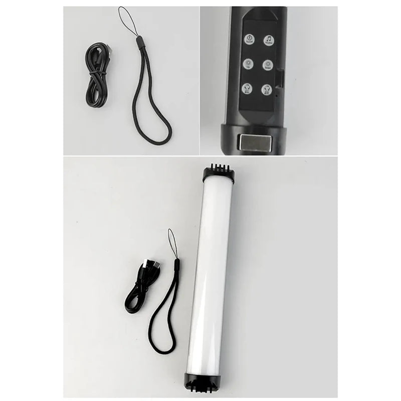 Xiaomi Handheld RGB Colorful Stick Light Handheld LED Light Wand 2500K-9000K Photography Studio Lamp For Video Vlog Fill Light