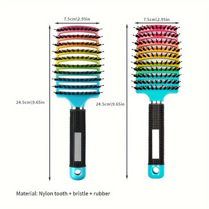 1pc Magic Scalp Massage Hair Brush for Women - Professional Detangling Tool for Wet Curly Hair - Hairdressing Tool, Detangling Brush, Ergonomic Handle, Durable Bristles, Salon Professionals, Styling Accessory, Sleek Design, S