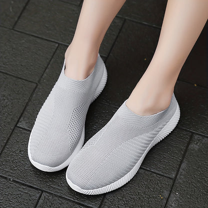[Slipon Footwear] Women's Lightweight Slip-On Sneakers, Breathable Fabric Upper, EVA Sole, Comfort Insole, Solid Color, Low Top Design for Summer Casual Sports Shoes